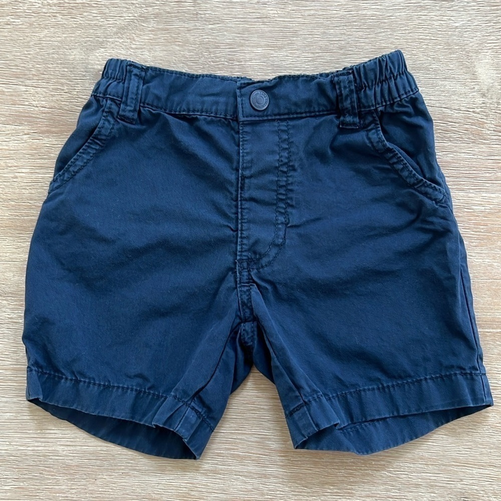 Zara Toddler Boy Navy Chino Shorts 18-24 months